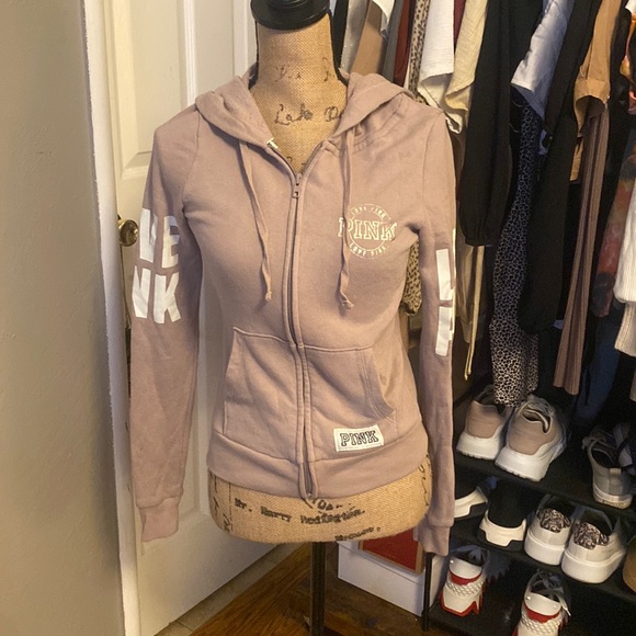 PINK Victoria's Secret Tops - Victoria Secret PINk Zip Up Hoodie